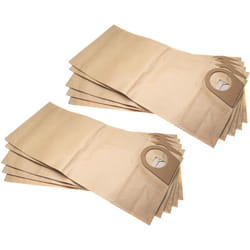 Vhbw - 10x Sacs compatible avec Bosch pas 900, pas 1000, pas 1000 f aspirateur - papier, 49,5cm x 21,8cm couleur sable