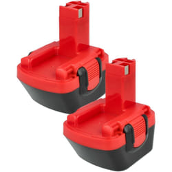Extensilo - 2x Batteries remplacement pour Bosch 2 607 335 454, 2 607 335 455, 2 607 335 430, 2 607 335 442 pour outil électrique (3300 mAh, NiMH, 12