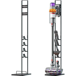 Vhbw - Support d'aspirateur compatible avec Dyson V15 Detect Absolute, V15 Detect Complete, V6 aspirateur à batterie, aspirateur à main gris foncé