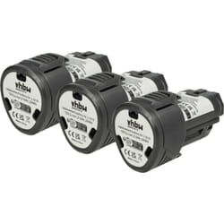 Vhbw - 3x Batterie compatible avec aeg bsb 12C, BSS12C, bss 12C, bts 12C, BWS12, bws 12C outil électrique (2000 mAh, Li-ion, 12 v)