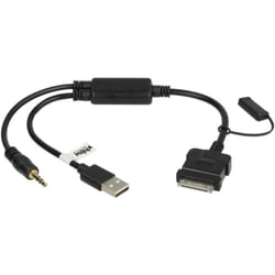 Vhbw - Câble audio voiture compatible avec bmw X1 voiture, auto - Adaptateur en y, noir