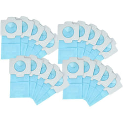 Vhbw - 20x Sacs compatible avec Makita BCL180ZW, CL102, CL102D, CL072, CL072D, BCL182 aspirateur - papier, 11,8cm x 6cm, bleu clair
