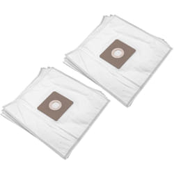 Vhbw - 10x Sacs compatible avec Dirt Devil Capoera 1, 1,1, 2, 2,1 aspirateur - microfibres non tissées, 31cm x 22,5cm, blanc