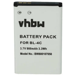 vhbw Batterie compatible avec Doro Primo 401 2424 1360 2414 DFC-0160 smartphone (900mAh 37V Li-ion)