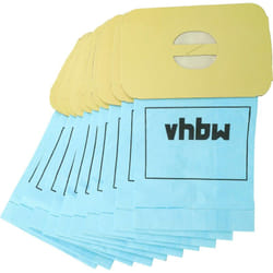 10x Sacs compatible avec Lux Z320, Z325, Z317, Z330, Z340, Z345, Z348, Z410 aspirateur - papier, 26,5cm x 16,8cm, bleu clair - Vhbw