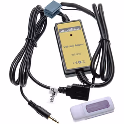 vhbw - the clever way Câble adaptateur AUX Line-In pour connecter votre lecteur MP3 ou smartphone à votre système audio d'aut ...