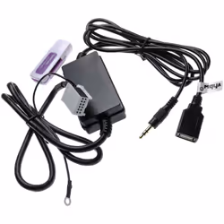 vhbw - the clever way Câble adaptateur AUX Line-In pour connecter votre lecteur MP3 ou smartphone à votre système audio d'aut ...
