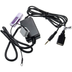 Vhbw - Câble adaptateur aux usb pour radio de voiture compatible avec Skoda Beat, Cruise, Dance, Melody, Nexus, RCD300, Rhapsody, Stream