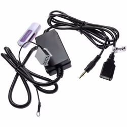 vhbw - the clever way Câble adaptateur AUX Line-In pour connecter votre lecteur MP3 ou smartphone à votre système audio d'aut ...