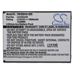 vhbw Batterie remplacement pour Archos AC50DHE pour smartphone (1600mAh 38V Li-ion)