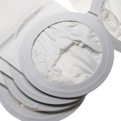 Vhbw - 10x Sacs remplacement pour Nilfisk 1471097500 pour aspirateur - papier, 43,5cm x 17,9cm, blanc / gris