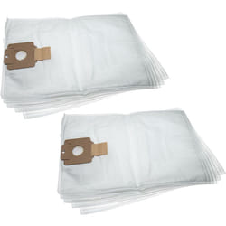 Vhbw - 10x Sacs remplacement pour Nilfisk 1470745010 pour aspirateur - microfibres non tissées, 53,3cm x 39,8cm, blanc
