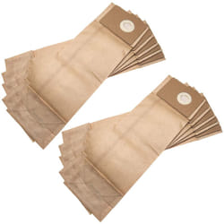 Vhbw - 10x Sacs remplacement pour Nilfisk 107413586, 1471058500 pour aspirateur - papier, 40,9cm x 12,9cm, marron