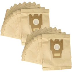Vhbw - 20x Sacs compatible avec Miele S558, S500, S160 - S169, S140 - S157 aspirateur - papier, Typ m, 28cm x 19,5cm couleur sable