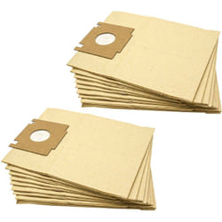 20x Sacs remplacement pour Baur 341 187, 341187 pour aspirateur - papier, 23cm x 18cm, couleur sable - Vhbw