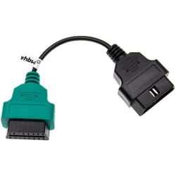 Vhbw - Adaptateur OBD2 A1 OBD1 16 Pin vers OBD2 compatible avec Lancia Lybra, Thesis, Ypsilon voitures