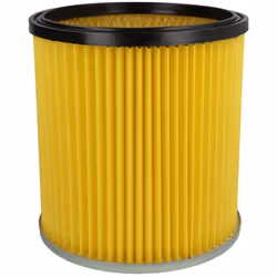 vhbw - the clever way Filtre plissé compatible pour votre aspirateur industriel, pour aspiration à sec ou humide - Finition s ...