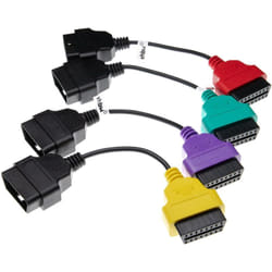 Vhbw - Adaptateurs OBD2 en lot de 4 pcs OBD1 16 Pin vers OBD2 compatible avec Alfa Romeo Giulietta, MiTo, gt, gtv, Spider, 156, 166, 147, 159 voitures
