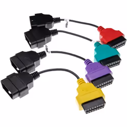 vhbw - the clever way Câbles adaptateurs OBD sur mesure pour votre système de diagnostic de véhicules Avec ce lot de câbles O ...