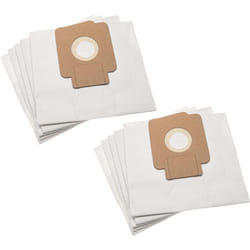 Vhbw - 10x Sacs compatible avec Hoover BV71BV20021, BV71CP10001, BV71CP20001, TF2015 011 aspirateur - papier, 16,5cm x 18cm, beige