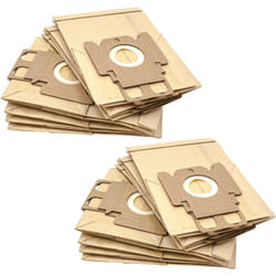vhbw 20x Sacs remplacement pour Profectis 104.957-6, 106.148-2 pour aspirateur - papier, type K, 21cm x 13,2cm, couleur sable
