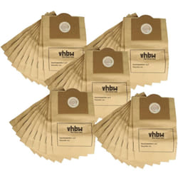 50x Sacs compatible avec Rowenta Bully ru 605, ru 700, ru 705, ru 720, ru 500 aspirateur - papier, 32cm x 19cm couleur sable - Vhbw