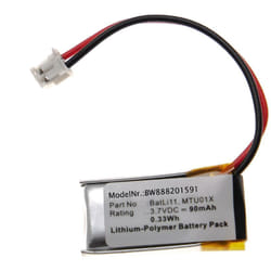 Vhbw - Batterie remplacement pour Intercom BatLi11, MTU01X pour système d'alarme (90mAh, 3,7V, Li-polymère)