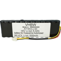 Vhbw - Batterie compatible avec Husqvarna Automower 265 acx, 265 acx 2012, 265 acx 2013 robot tondeuse (5000mAh, 18V, Li-ion)