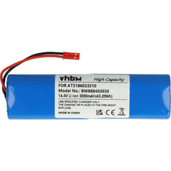 Vhbw - Batterie compatible avec Ariete 2718, 00P271310AR0, 00P271810AR0, 2713 aspirateur (3000mAh, 14,4V, Li-ion)