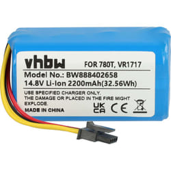 Vhbw - Batterie compatible avec Blaupunkt BlueBot XSmart BPK-VCBB1XS, BlueBot XSmart BPK-VCBB1XE robot électroménager (2200mAh, 14,8V, Li-ion)