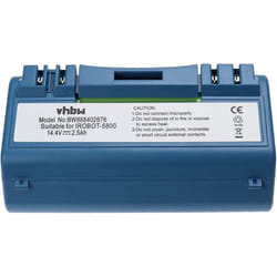 Vhbw - Batterie compatible avec iRobot Scooba 340, 350, 380, 385, 390, 5800, 330, 5806, 34001, 5832 robot électroménager, bleu (2500mAh, 14,4V, NiMH)