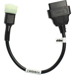 Vhbw - Adaptateur 6 Pin vers OBD2 16Pin compatible avec Kawasaki H2 (depuis 2017), Z900 (depuis 2017), Z900RS (depuis2017) Motos - 28 cm