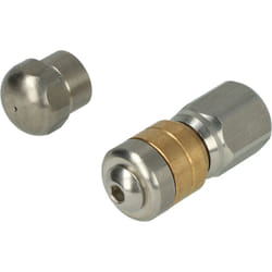 Vhbw - 2x buses nettoyeur tuyaux pour jet haute pression - filetage 1/8', Rotatif + fixe