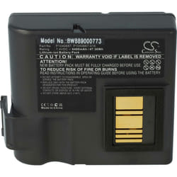 Vhbw - Batterie compatible avec Zebra ZQ630, QLN420 imprimante, scanner, imprimante d'étiquettes (6400mAh, 7,4V, Li-ion)