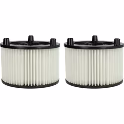 vhbw - the clever way Set de 2x filtre plissé pour votre aspirateur industriel, pour aspiration à sec ou humide - Finition su ...