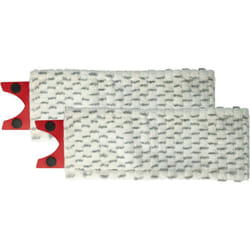 Vhbw - 2x Serpillères compatible avec Vileda 1-2 Spray balai nettoyant - Tête de rechange, microfibre, gris / blanc