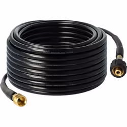 Description générale Tuyau de rallonge robuste de 30 mètres pour nettoyeur haute pression, offrant une flexibilité accrue pou ...
