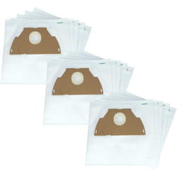 30x Sacs compatible avec Tornado to 1145 / TO1145, to 1146 / TO1146 aspirateur - microfibres non tissées, 28cm x 21,5cm, blanc - Vhbw