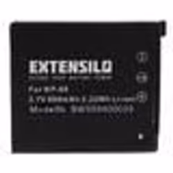 EXTENSILO Batterie remplacement pour Casio NP-60 pour appareil photo reflex numérique (600mAh 37V Li-ion)