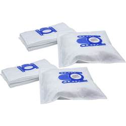 Vhbw - 20x Sacs compatible avec Privileg 065.992, 066.952, 066.992, 068.975 aspirateur - microfibres non tissées, 27cm x 20cm, blanc / bleu
