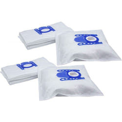 Vhbw - 20x Sacs compatible avec Privileg 068.977, 069.581, 069.880, 100.983 aspirateur - microfibres non tissées, 27cm x 20cm, blanc / bleu