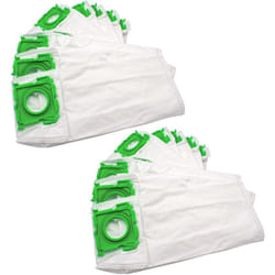 Vhbw - 20x Sacs remplacement pour Sebo 6629, 6629 am, 6629 er pour aspirateur - microfibres non tissées, 33,5cm x 17cm, blanc