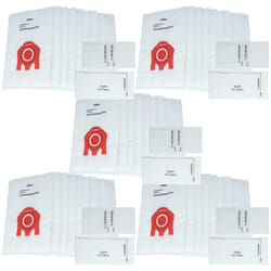 50x Sacs compatible avec Miele Electronic 2000, Electronic 1900 aspirateur - microfibres non tissées, 27,5cm x 18cm blanc - Vhbw