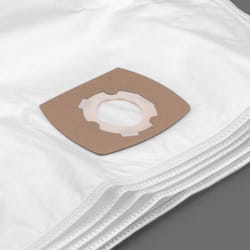 Vhbw - 20x Sacs compatible avec Severin br 7925, br 7926 (jusque a.c. 2006), br 7935 aspirateur - microfibres non tissées, 24,9cm x 21,9cm, blanc