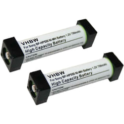 Vhbw - 2x Batteries remplacement pour Sony 1-756-316-21, 1-756-316-22, BP-HP550 pour casque audio, écouteurs sans fil (700mAh, 1,2V, NiMH)
