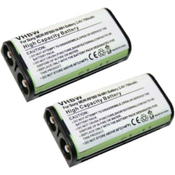 Vhbw - 2x Batteries compatible avec Sony MDR-RF850RK, MDR-RF855, MDR-RF855RK, MDR-RF855R casque audio, écouteurs sans fil (700mAh, 2,4V, NiMH)