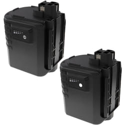 Extensilo - 2x Batteries compatible avec Bosch bti bhe 24VRE, gbh 24VFR, gbh 24VR, GBH24VFR outil électrique (3300 mAh, NiMH, 24 v)