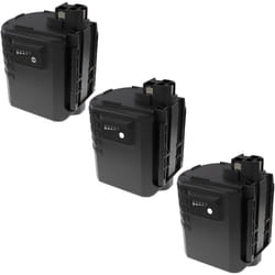 EXTENSILO 3x Batterie compatible avec Bosch GBH 24VR, GBH 24VFR, GBH 24VRE, GBH24VRE, GBH24VFR, GBH24VRF outil électrique (3300 mAh, NiMH, 24 V)