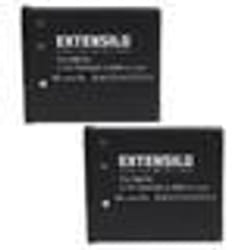 EXTENSILO 2x Batteries remplacement pour Canon NB-8L pour appareil photo reflex numérique (700mAh 37V Li-ion)