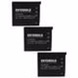 EXTENSILO 3x Batterie remplacement pour Casio NP-60 pour appareil photo (600mAh 37V Li-ion)